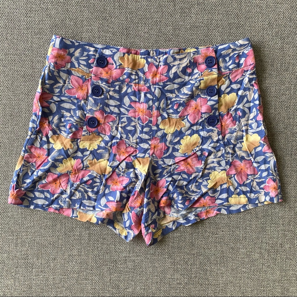 High Waisted Floral Shorts